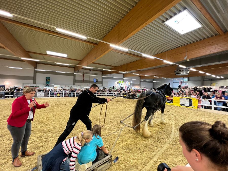 Immer wieder ein Highlight für die Kinder der Messe: Palettefahren!