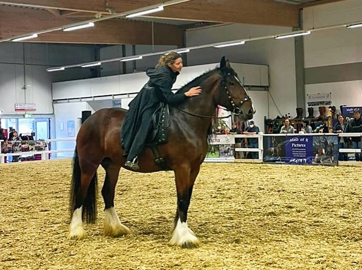 Für Linn die erste Indoor Messe, bei jedem Auftritt wurde sie besser.