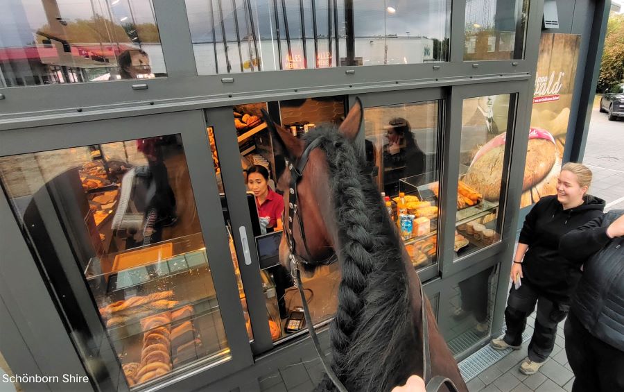 Samstag morgen, erst malBrötchen holen fürs Team