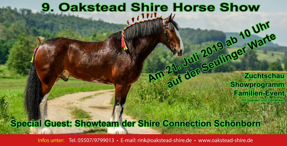 Ankündigung Shire Show Niedersachsen