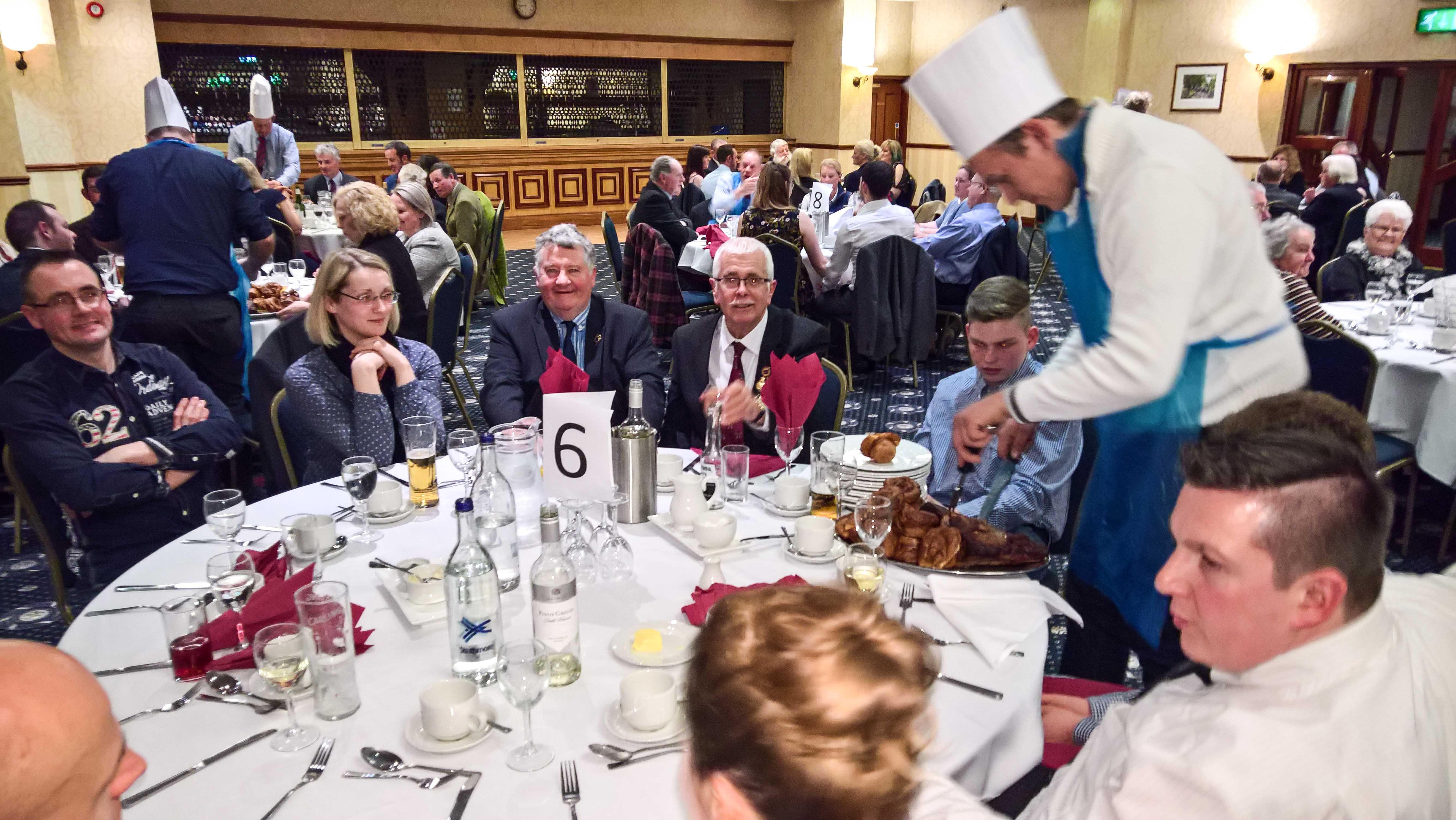 Annual Dinner, Freitag Abend auf derShire Horse Spring Show